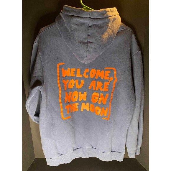 OTM Other - OTM On The Moon Hoodie Pullover Mens S Blue Sweatshirt Kid Cudi